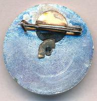 1973. "10 éves önkéntes rendőri szolgálatért" zománcozott jelvény eredeti tokban, igazolvá...