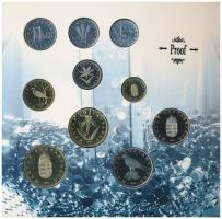 1996. 10f-100Ft 10klf db "50 éves a forint" forgalmi sor dísztokban T:PP Adamo FO29.3