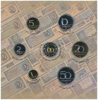 2002. 1-100Ft (7xklf) forgalmi sor szettben + 2002. 100Ft "Kossuth" T:PP 
Adamo FO35