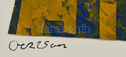 Gerzson jelzéssel: Kompozíció. Kollázs, papír, 10,5×16 cm