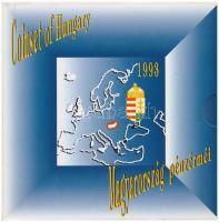 1993. 10f-200Ft (11xklf) forgalmi sor dísztokban, benne 200Ft Ag "MNB" T:BU 
Adamo FO26.2