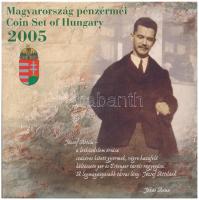 2005. 1Ft-100Ft (7xklf) forgalmi sor szettben + 2005. 10Ft "József Attila" T:PP 
Adamo FO...