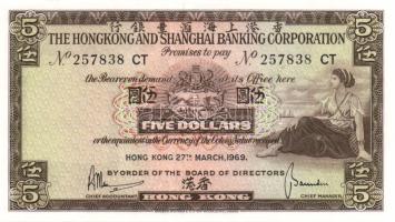 Hongkong 1969. 5$ T:I
