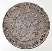 1846B 10kr Ag "V. Ferdinánd" T:2,2-
Huszár: 2085 Unger III.: 1422