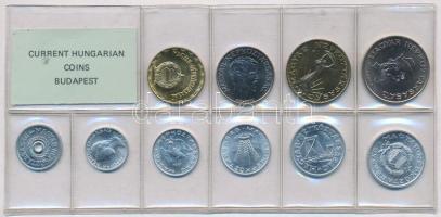 1987. 2f-20Ft (10xklf) érmés forgalmi sor fóliatokban T:1 Adamo FO20