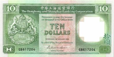 Hongkong 1986. 10$ T:I