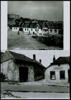 cca 1925 Budapest, Tabán, 1 db vintage fotó + 3 db mai nagyítás vintage negatívokról, 12x9 cm és 18x25 cm között