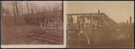 Katonákról készült felvételek tétele, 11 db vintage fotó különféle korokból + 2 db későbbi nagyítás,...