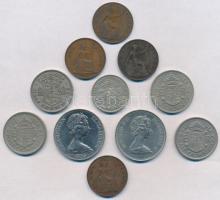 Nagy-Britannia 1917-1972. 1p-1/2C (10xklf) + Man-sziget 1979. 1C Cu-Ni "II. Erzsébet / Tynwald ...