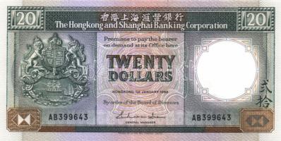 Hongkong 1986. 20$ T:I