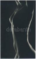 cca 1979 Galbáts Dénes feliratú vintage fotóművészeti alkotás, 23x14 cm