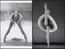 cca 1995 Balettattrakciók, 4 db mai nagyítás, 10x15 cm