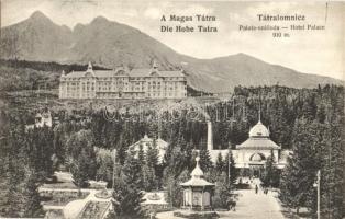 Tátralomnic, Tatranska Lomnica; Palota szálloda, zenepavilon, Magas Tátra. Kuszmann Gyula 99. sz. / spa hotel, music pavilion (EK)