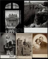 Eger - városképek, épületfotók, egri fényképészek felvételei 1962 előtti, különféle korokból, 6 db v...