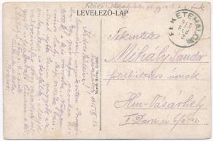 Feketehalom, Zeiden, Codlea; látkép, templom. Martin Metter kiadása / general view, church (szakadás...