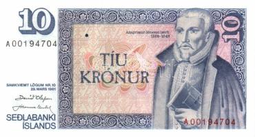 Izland 1981-86. 10K, 50K, 100K, 500K, 1000K egy kivételével teljes sor! T:I