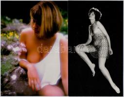 cca 1979 Három egyéniség, 3 db szolidan erotikus fénykép, 18x18 cm és 24x17 cm között