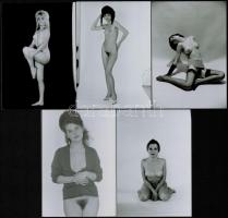 cca 1970 Csak semmi bugyi, 13 db szolidan erotikus fénykép, mai nagyítások, 12,5x9 cm