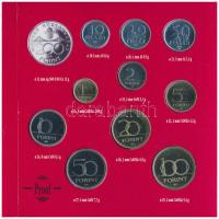 1994. 10f-200Ft (11xklf) forgalmi sor dísztokban, közte 1994. 200Ft Ag "Deák" T:PP Adamo F...