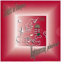 1994. 10f-200Ft (11xklf) forgalmi sor dísztokban, közte 1994. 200Ft Ag "Deák" T:PP Adamo F...