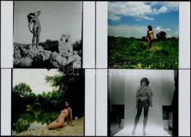 cca 1979 Női titkok és férfi örömök, 7 db szolidan erotikus fénykép, mai nagyítások, 13x18 cm