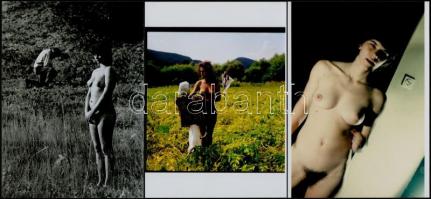 cca 1979 Női titkok és férfi örömök, 7 db szolidan erotikus fénykép, mai nagyítások, 13x18 cm