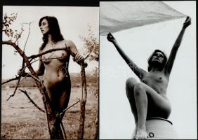 cca 1986 Menesdorfer Lajos (1941-2005) budapesti fotóművész hagyatékából 2 db vintage fénykép + 2 db mai nagyítás más gyűjteményből, 15x10 cm és 29x20 cm között