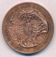 1993. "Antall József 1932-1993 / Életem során az első a nemzet szolgálata volt" Br emlékérem (42,5mm) T:1