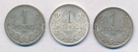 1926-1938. 1P Ag (3xklf) T:1-,2,2- patina
