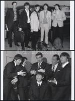 cca 1968 Beatles együttes, Fekete György (1904-1990) budapesti fényképész gyűjtéséből 2 db mai nagyítás, 10x15 cm