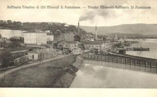 Trieste, Triest; Raffineria Triestina di Olii Minerali S. Pantaleone / Triester Mineralöl-Raffinerie St. Pantaleone / petroleum refinery, factory