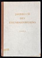 1957 Jahrbuch des Eisenbahnwesens. 8. Folge. Darmstadt, Carl Röhrig. Kiadói félvászon-kötés, intézményi bélyegzőkkel, fekete-fehér fotókkal, német nyelven.