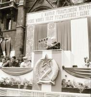 cca 1950 Budapest, Rákosi Mátyás választási nagygyűlése a Kossuth téren, 12 db szabadon felhasználha...