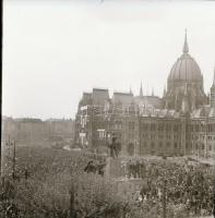 cca 1950 Budapest, Rákosi Mátyás választási nagygyűlése a Kossuth téren, 12 db szabadon felhasználha...