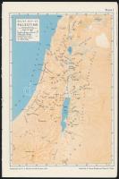 cca 1935 A történeti Izrael térképei, térképmellékletek John Bright A History of Israel című könyvéből, összesen 16 db