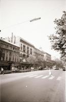 cca 1960 Budapesti utcák villamos motívummal, 2 db szabadon felhasználható vintage negatív, 6x9 cm