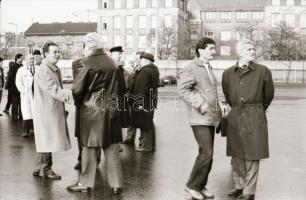 1992. december 16. Budapest, BKV, új autóbuszok átadása, a járművek kívül-belül + buszmosó szerkezet...