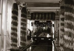 1992. december 16. Budapest, BKV, új autóbuszok átadása, a járművek kívül-belül + buszmosó szerkezet...