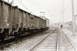 1991 HÉV teherszerelvény, 14 db szabadon felhasználható vintage negatív, 24x36 mm