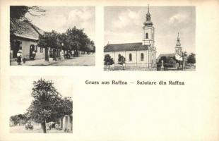 Rafna, Raffna, Ramna; utcaképek üzletekkel és templomokkal. A. Weiser / street views with shops and churches