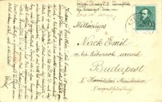 1933 Tormafölde, utcakép Hangya üzlettel, kerékpáros fiú. photo