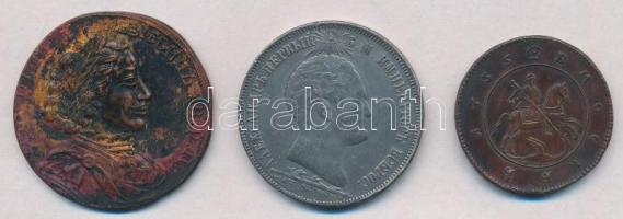 Orosz Birodalom 3db klf ritka érme hamisítványa T:2- Russian Empire 3pcs diff replicas of rare coins C:VF