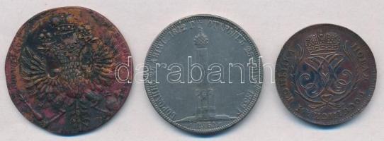 Orosz Birodalom 3db klf ritka érme hamisítványa T:2-
Russian Empire 3pcs diff replicas of rare coin...