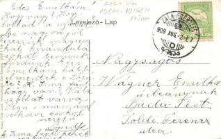 Zalaegerszeg, Pénzügyi palota. Arany díszítéssel, kiadja Fülöp János