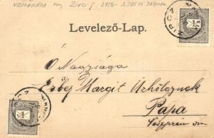 1899 Zirc, Apátság, Nagy vendéglő. Art Nouveau