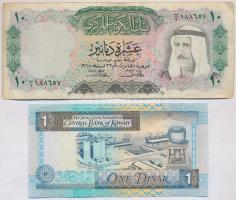 Kuvait 1968. 10D + 1994. 1D T:III,I- Kuwait 1968. 10 Dinars + 1994. 1 Dinar C:F,AU Krause 10,25