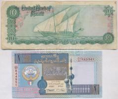 Kuvait 1968. 10D + 1994. 1D T:III,I-
Kuwait 1968. 10 Dinars + 1994. 1 Dinar C:F,AU
Krause 10,25