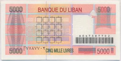 Libanon 1999. 5000L T:I
Lebanon 1999. 5000 Livres C:UNC
Krause 75