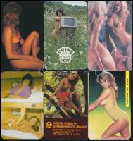 1984-1987 6 db erotikus kártyanaptár