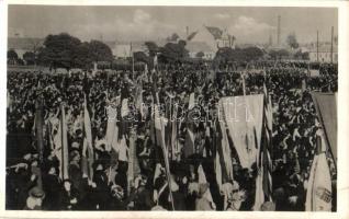 1938 Losonc, Lucenec; bevonulás / entry of the Hungarian troops + Losonc visszatért So. Stpl. (EK)